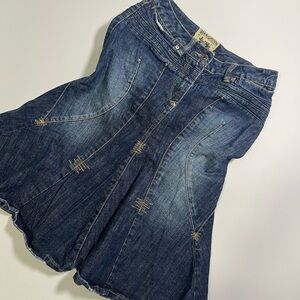 vintage y2k parasuco denim skirt